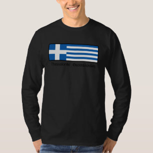 Greece Flag Hellas Ellada Thessaloniki Saloniki Gr T-Shirt