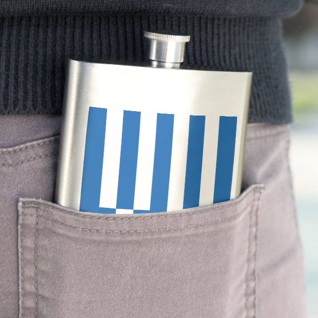 Greece flag hip flask (In Situ)