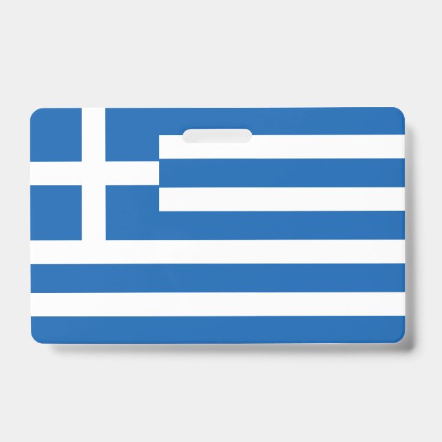 Greece Flag ID Badge (Front)