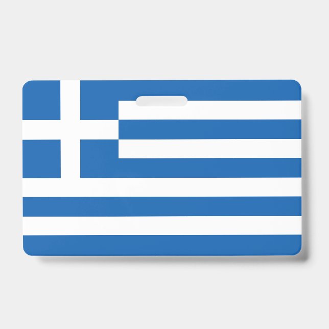 Greece flag ID badge (Front)