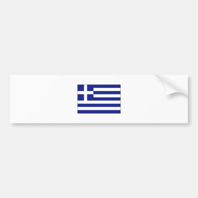 Greece FLAG International Bumper Sticker (Front)
