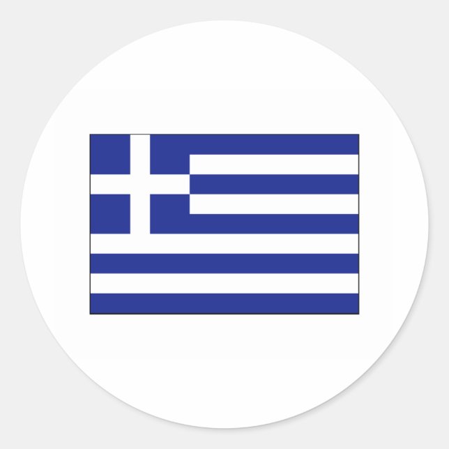 Greece FLAG International Classic Round Sticker (Front)