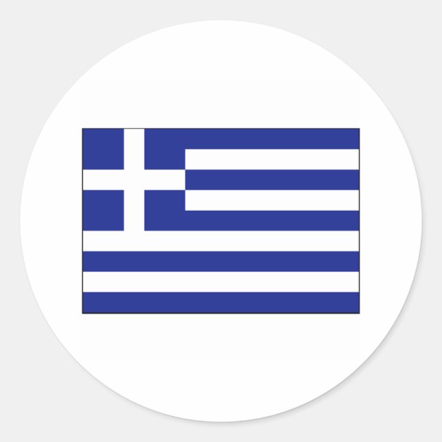 Greece FLAG International Classic Round Sticker (Front)