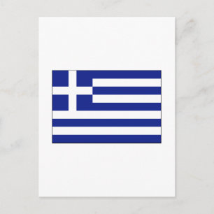 Greece FLAG International Postcard