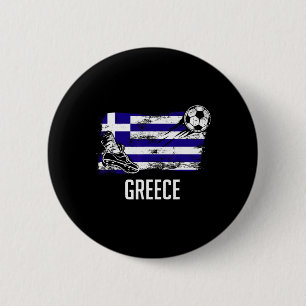 Greece Flag Jersey Greek Soccer Team Greek 6 Cm Round Badge