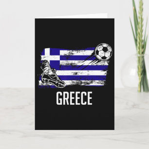 Greece Flag Jersey Greek Soccer Team Greek Card