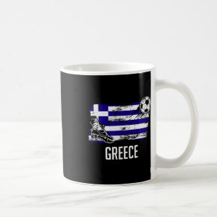 Greece Flag Jersey Greek Soccer Team Greek  Coffee Mug