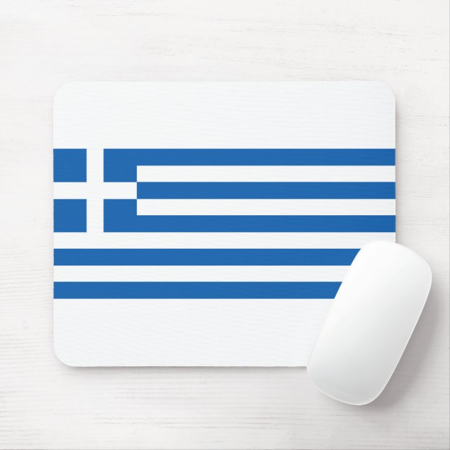 Greece flag mouse pad (With Mouse)