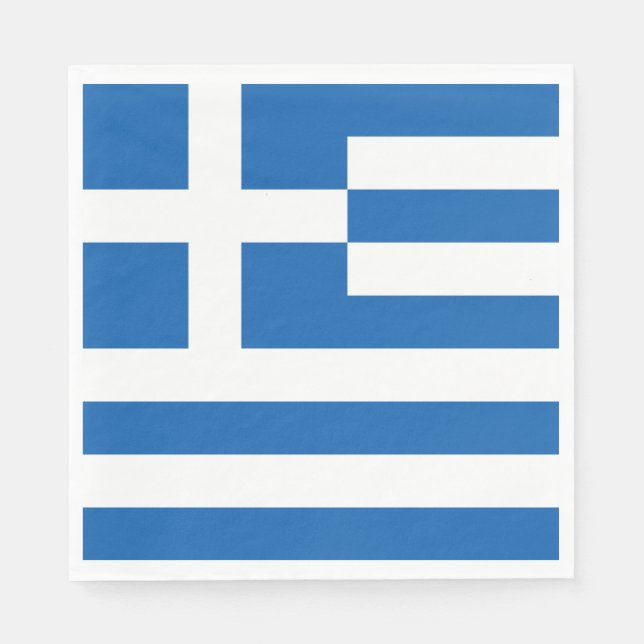 Greece Flag Napkin (Front)