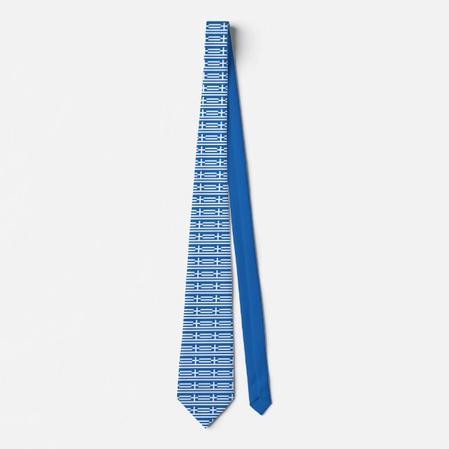 Greece flag Neck Tie (Front)