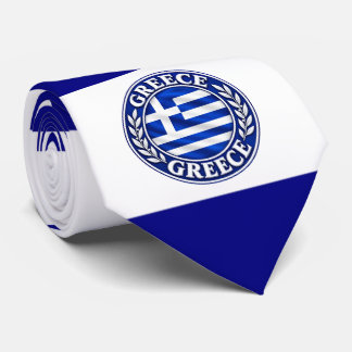 Greece Flag Neck Tie, Stylish Greek Flag Design. Tie