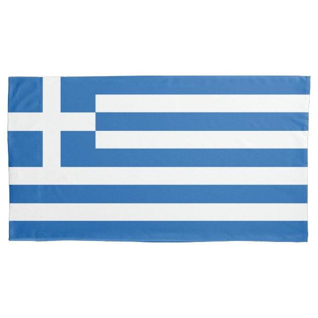 Greece flag pillowcase (Front)