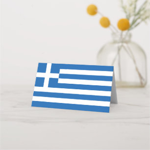 Greece flag place card