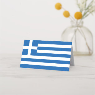 Greece flag place card