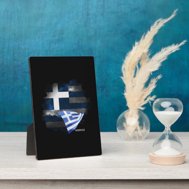 Greece flag plaque (Side)