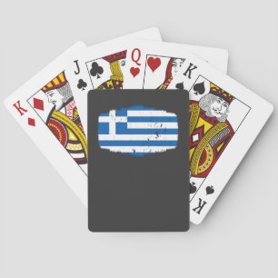 Greece Flag Playing Cards