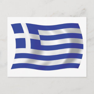 Greece Flag Postcard