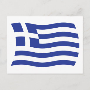 Greece Flag Postcard