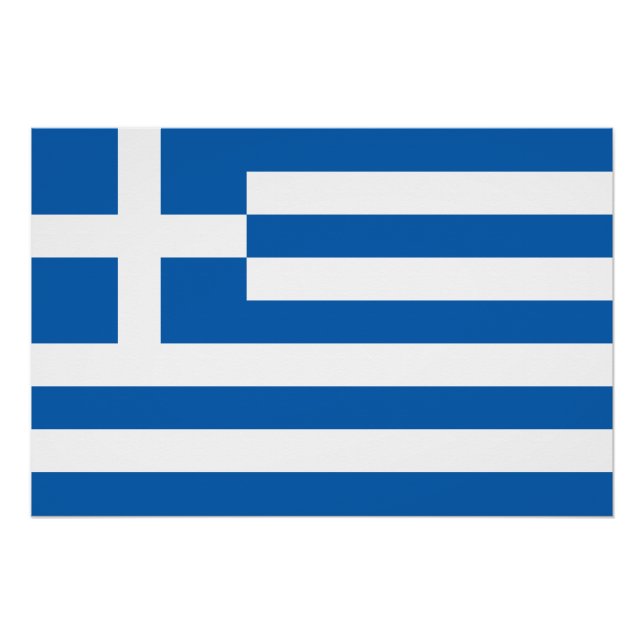 Greece Flag Poster (Front)