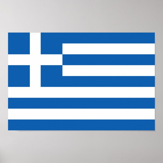 Greece Flag Poster (Front)