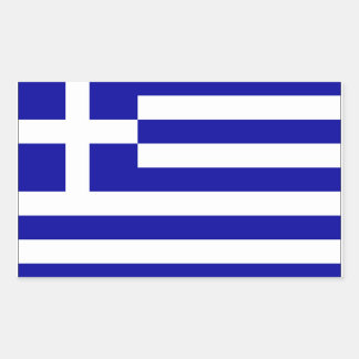 Greece Flag Rectangular Sticker