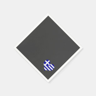 Greece Flag Shining Unique Napkin