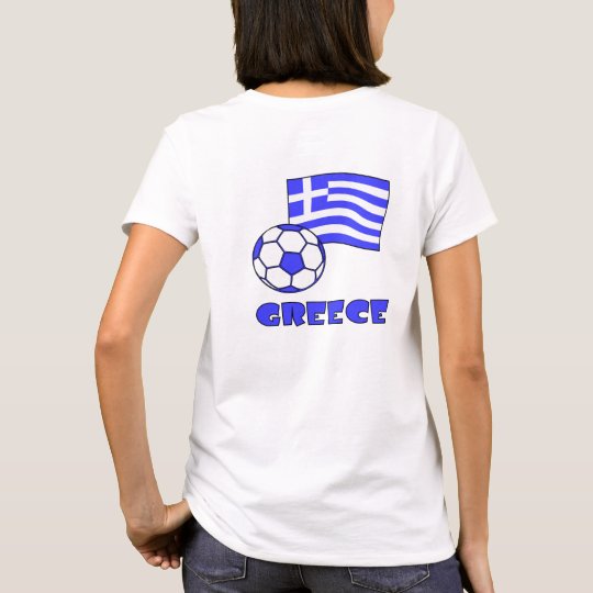 Greece Flag Soccer Ball T-Shirt