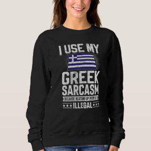 Greece Flag Souvenirs For Greeks Men & Women  2 Sweatshirt