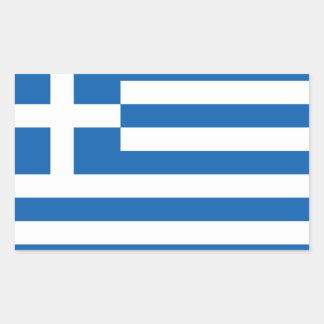 Greece Flag Stickers*   Ελλάδα Σημαία Αυτοκόλλητα Rectangular Sticker