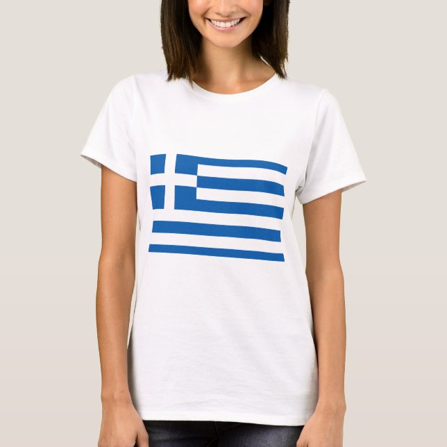 Greece Flag T-Shirt (Front)