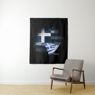 Greece flag tapestry