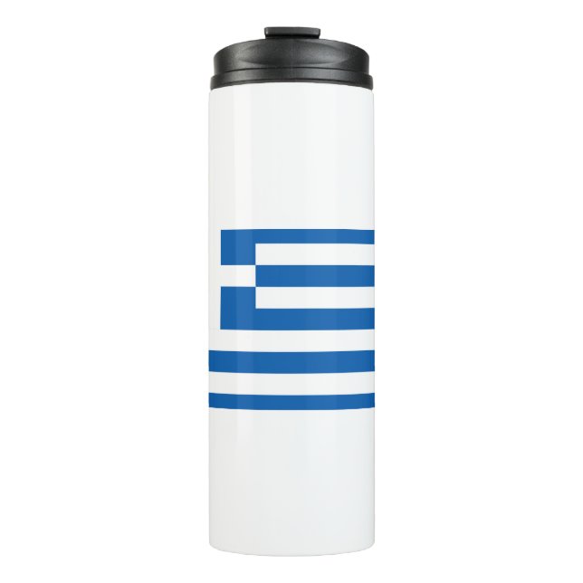 Greece Flag Thermal Tumbler (Front)
