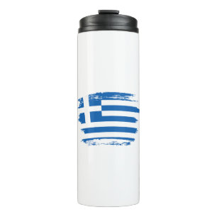 Greece flag thermal tumbler