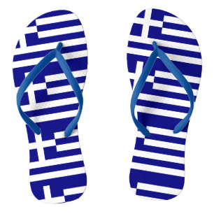 Greece Flag Thongs