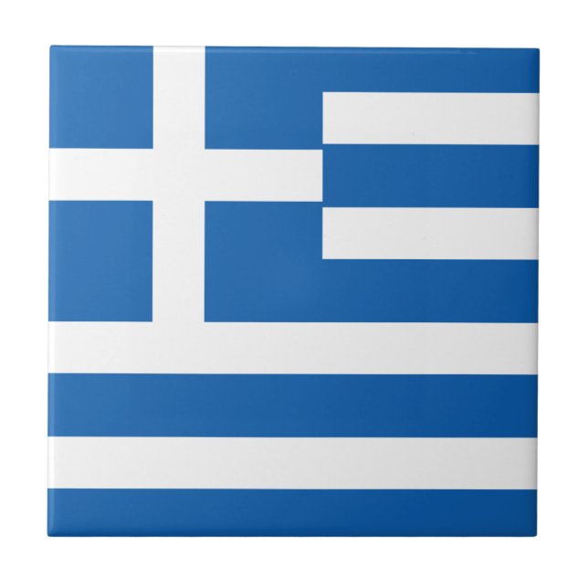 Greece Flag Tile (Front)
