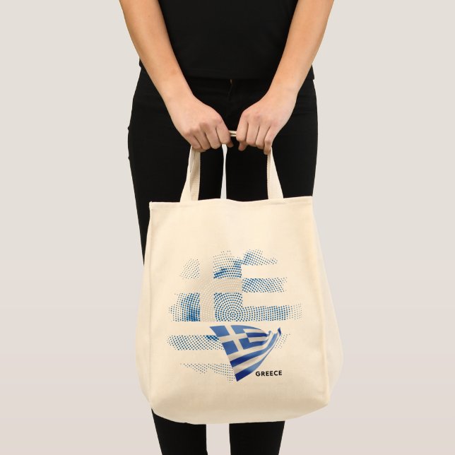 Greece flag tote bag (Front (Product))