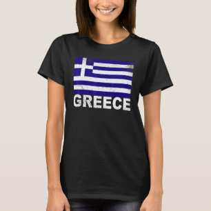 Greece Flag Vintage Greek Origin Nationality Grung T-Shirt