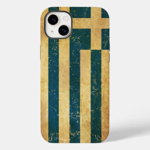 Greece Flag Vintage Grunge Case-Mate iPhone 14 Plus Case