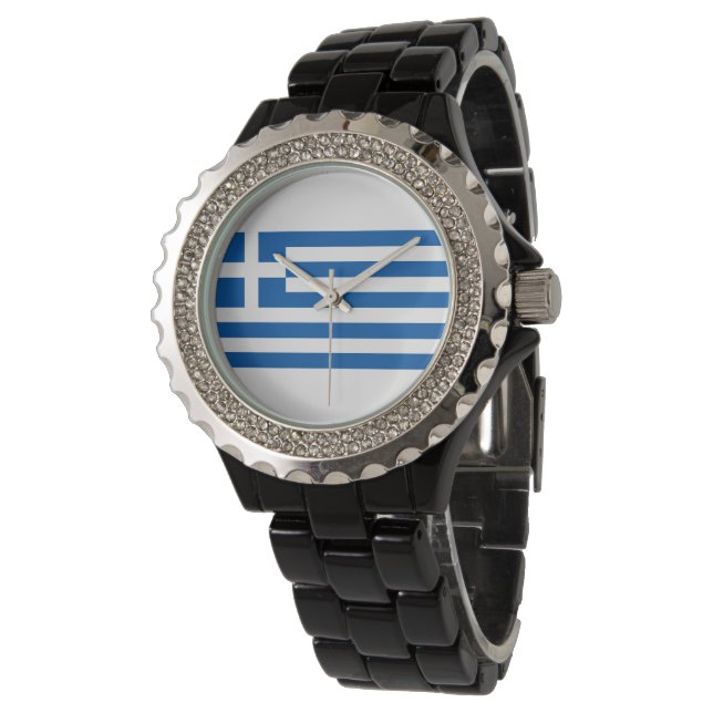 Greece flag watch (Angled)