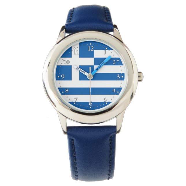 Greece Flag Watch (Front)