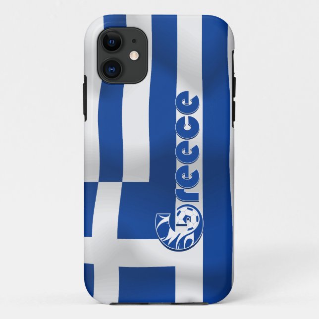 Greece Football Flag Case-Mate iPhone Case (Back)