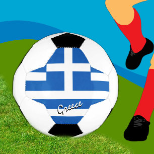 Greece Football & Greek Flag / Sports Soccer Ball