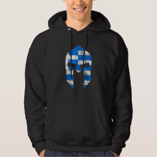 Greece Gladiator Spartan Helmet Greek Sparta Soldi Hoodie