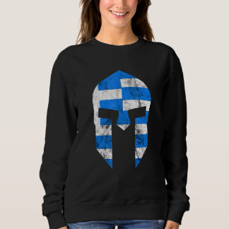 Greece Gladiator Spartan Helmet Greek Sparta Soldi Sweatshirt