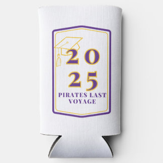 Greece Graduation Cruise Slim  Koozie - White