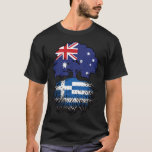 Greece Greek Australian Australia Tree Roots Flag T-Shirt<br><div class="desc">Show your pride in your Greek heritage and Australian identity. Your nationality is binational or one of your parents is from Greece or Australia? Show your roots.</div>