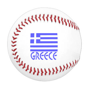 Greece Greek Flag Blue Personalisation  Baseball