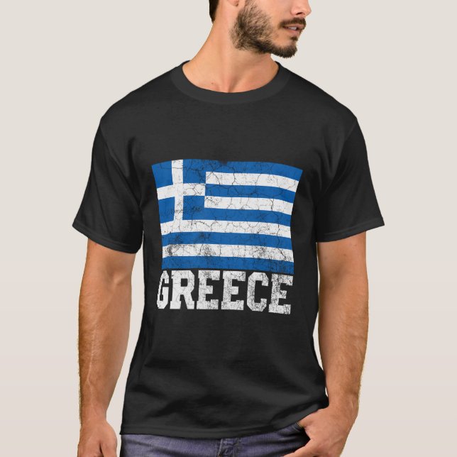 Greece Greek Flag Family Pride Country Shirt Vinta (Front)