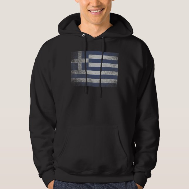 Greece Greek Flag Pride Country Home Matching  Fam Hoodie (Front)