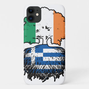 Greece Greek Irish Ireland Tree Roots Flag iPhone 11 Case